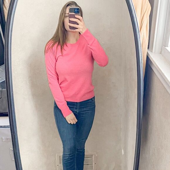 Equipment Cashmere Crew Neck Sweater Pink S - Picture 1 of 8